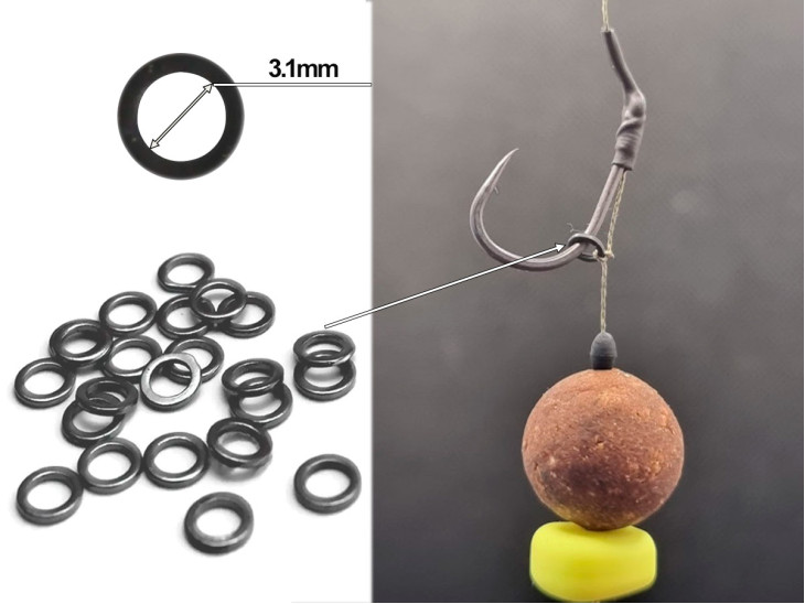 Монтажные кольца Round Ring Rig 3.1mm для изготовления волосяных монтажей