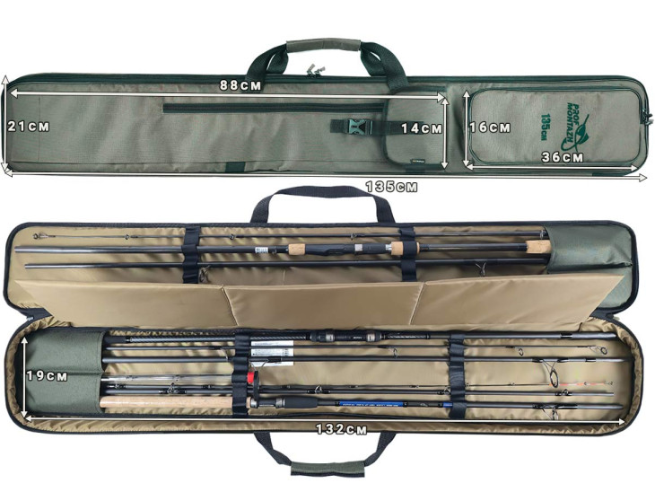 Чохол для вудилищ Carp&Feeder 4 Rods 135cм
