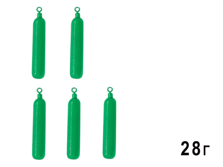 Груз Jig-Rig Green-Fluo 5шт 28г