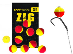 Плавающая насадка ZIG 12mm (Красно-Желтая)