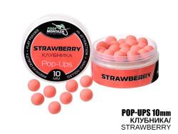 Бойлы POP UPS - Клубника (Strawberry) 10мм Бойлы POP UPS - Клубника (Strawberry) 10мм