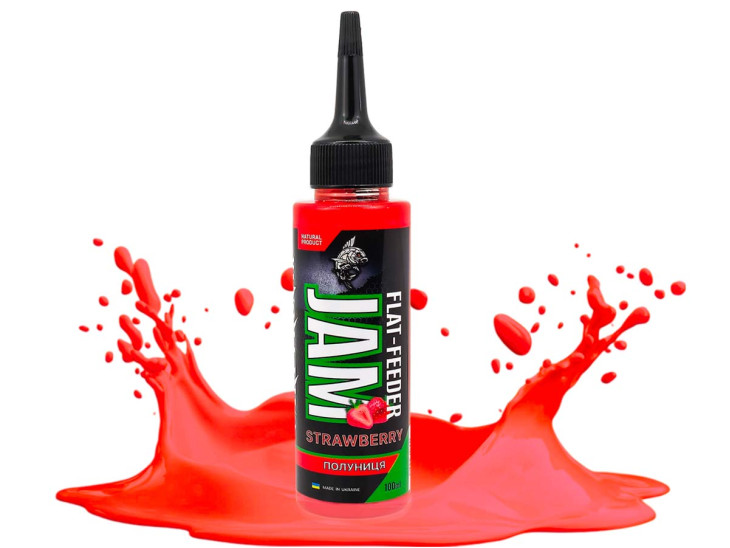 Атрактант Flat Feeder Jam Клубника (Strawberry) 100ml Атрактант Flat Feeder Jam Клубника (Strawberry) 100ml