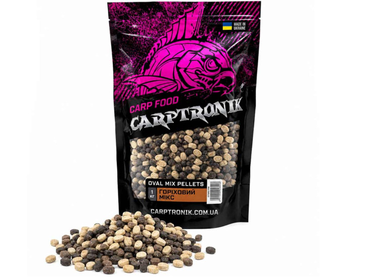 Пелетс Carptronik OVAL MIX Горіховий мікс 1 кг
