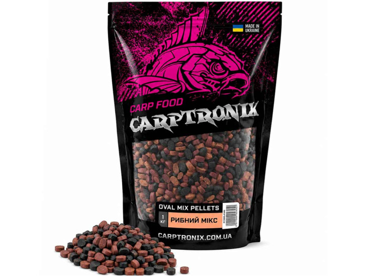 Пеллетс Carptronik OVAL MIX Рыбный микс 1 кг Пеллетс Carptronik OVAL MIX Рыбный микс 1 кг