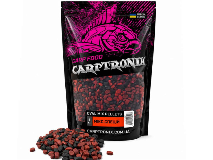 Пелетс Carptronik OVAL MIX Мікс спецій 1 кг