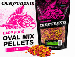Пеллетс Carptronik OVAL MIX Фруктовый микс 1 кг-foto3
