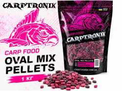 Пеллетс Carptronik OVAL MIX Криль/Клубника 1 кг-foto3