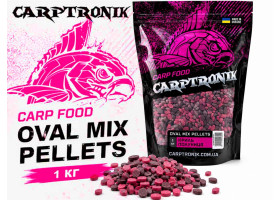 Пеллетс Carptronik OVAL MIX Криль/Клубника 1 кг-foto3