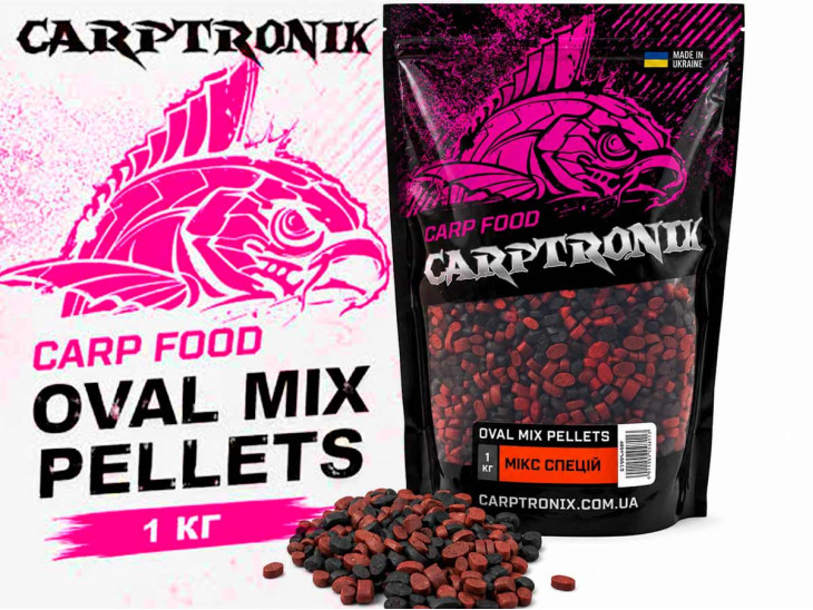 Пелетс Carptronik OVAL MIX Мікс спецій 1 кг