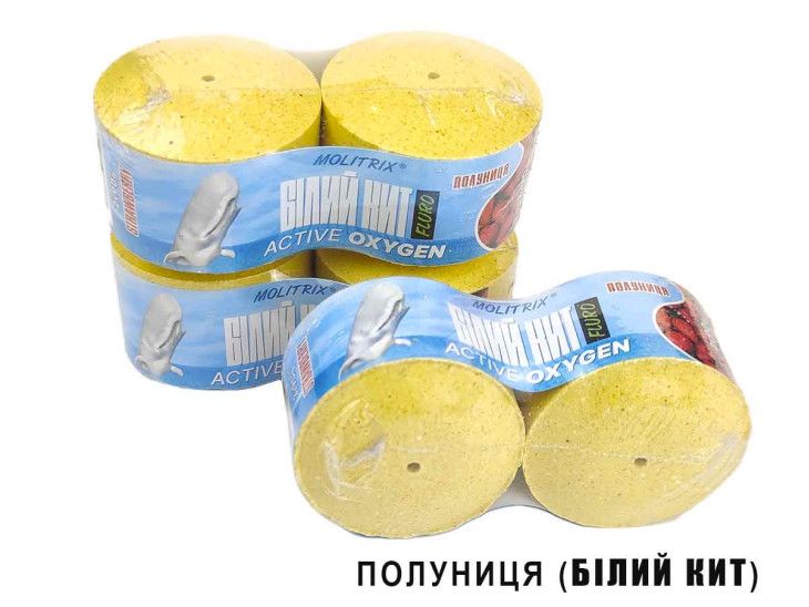 Донный технопланктон Molitrix Белый Кит (2х90г Клубника) Донный технопланктон Molitrix Белый Кит (2х90г Клубника)