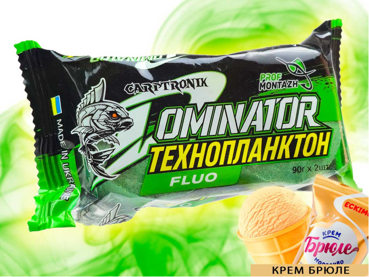 Технопланктон DOMINATOR "FLUORO" (2х90г) Крем Брюле