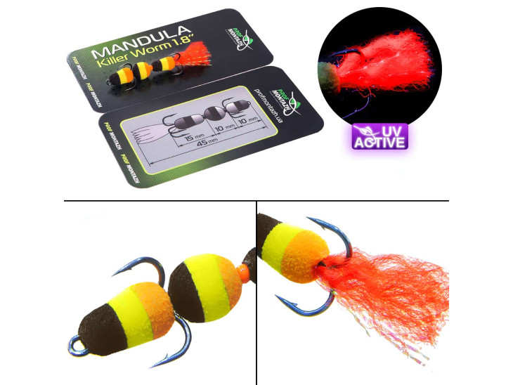 Мандула Killer Worm 3 сегмента 1,8" (MK3S906) Мандула Killer Worm 3 сегмента 1,8" (MK3S906)