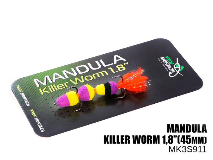 Мандула Killer Worm 3 сегмента 1,8" (MK3S911) Мандула Killer Worm 3 сегмента 1,8" (MK3S911)