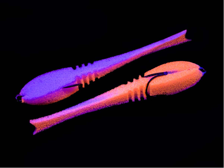 Поролоновая рыбка Dancing Fish 3,5" (Reverse Tail) #812 (5шт)