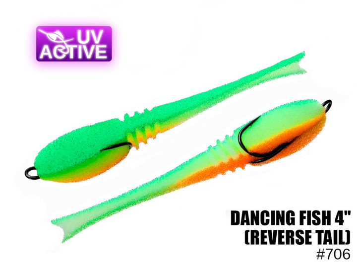 Поролонова рибка Dancing Fish 4" (Reverse Tail) #706 (5шт)