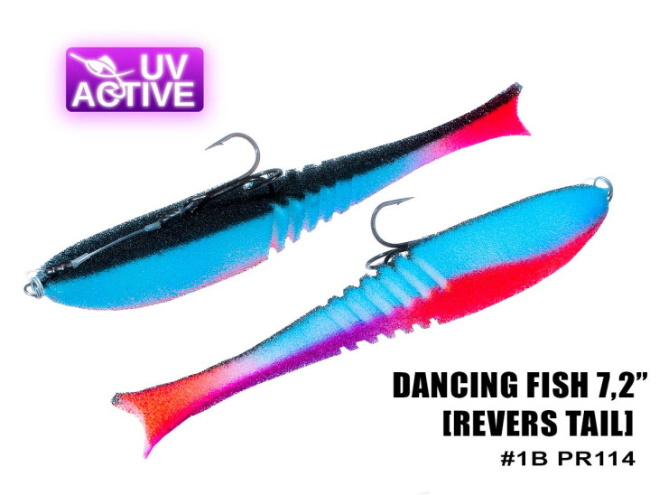 Поролоновая рыбка Dancing Fish 7,2" (Reverse Tail) #114 (1шт) Поролоновая рыбка Dancing Fish 7,2" (Reverse Tail) #114 (1шт)