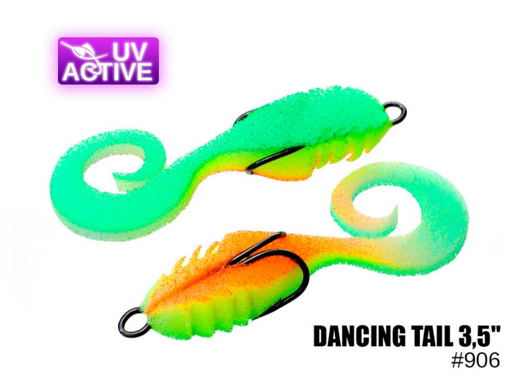 Поролоновий твістер Dancing tail 3,5" #906 (2шт) Поролоновий твістер Dancing tail 3,5" #906 (2шт)