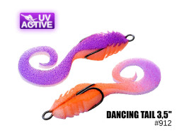 Поролоновый твистер Dancing tail 3,5" #912 (2шт) Поролоновый твистер Dancing tail 3,5" #912 (2шт)