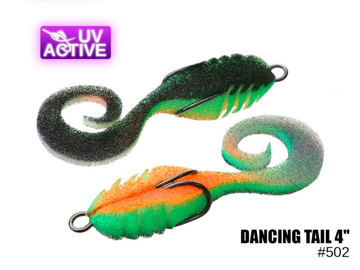 Поролоновый твистер Dancing tail 4" #502 (2шт)