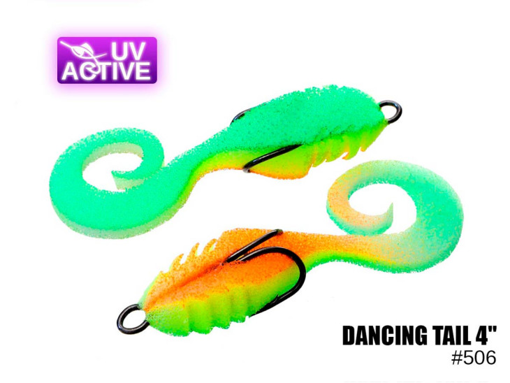 Поролоновый твистер Dancing tail 4" #506 (2шт) Поролоновый твистер Dancing tail 4" #506 (2шт)