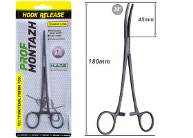 Корнцанг изогнутый Titanium Steel Hook Release 18см
