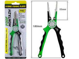 Плоскогубцы для спиннинговой ловли Alu-Steel Hybrid Pro Fishing Pliers 6in1 18см