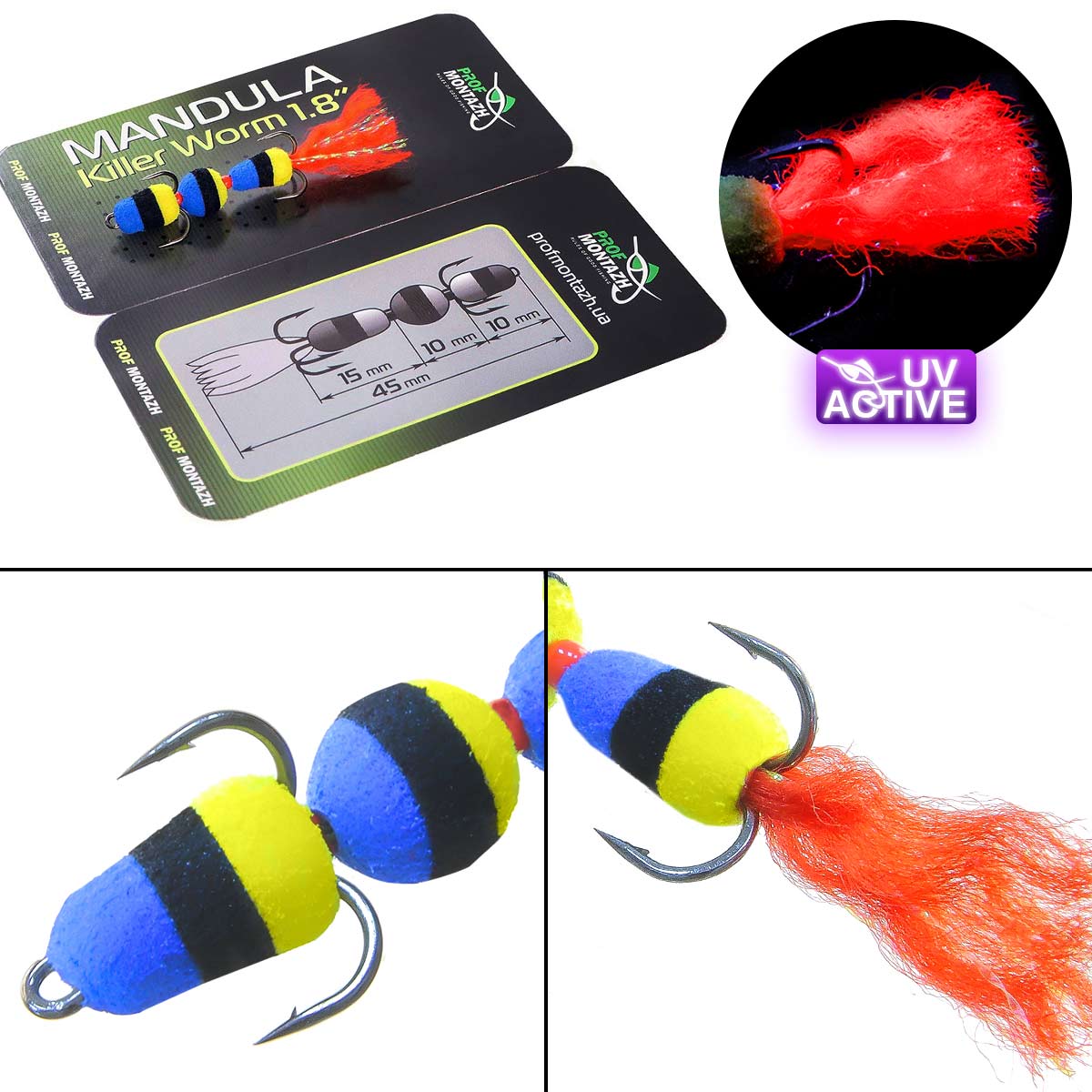 Мандула Killer Worm 3 сегмента 1,8 (MK3S901) 2